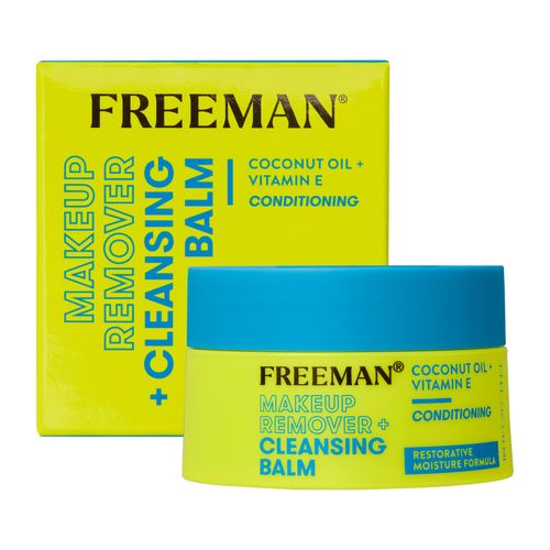 Freeman Restorative Makeup Remover + Cleansing Balm, Moisturizing & Conditioning, Coconut Oil & Vitamin E, Lightweight Formula Gently Removes Makeup & Cleanses Skin, 1.4 fl.oz. Jar, 1 Count