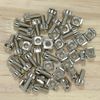 40 Sets M6 Mount Cage Nuts screws,Rack Mounting Bolts for Server Cabinet (Silver)