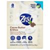 Zest Cocoa Butter & Shea Deodorizing Bar Soap Moisture, 8 Bars, 4 oz each...