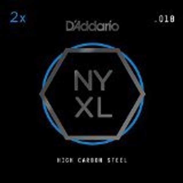 D'Addario NYPL018 NYXL Plain Steel Guitar String (Pack of 2)
