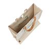 Harrods Embroidered Jute Grocery Shopper Bag Brown