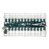 25 Ft Christmas Light String with Clear White C7 Light Bulbs for Indoor/Outdoor