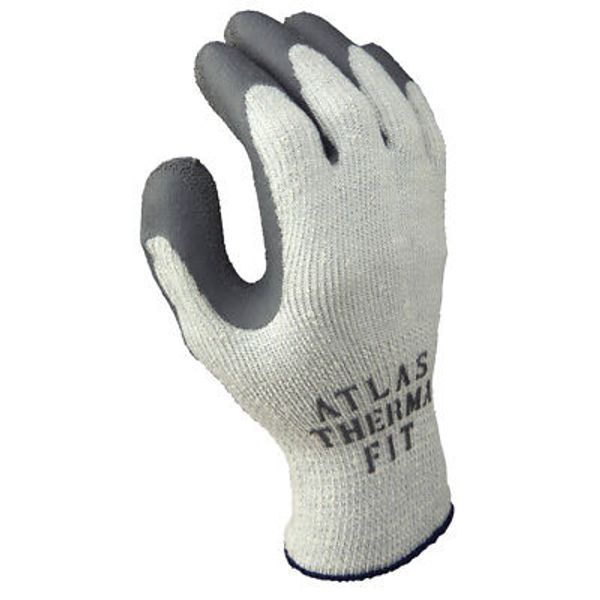 Atlas Therma Unisex Indoor/Outdoor Cold Weather Work Gloves Gray XL  (12-PACK)