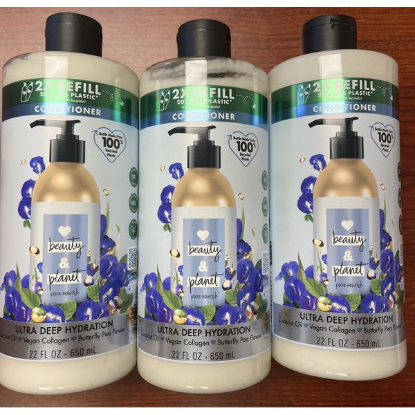 Beauty &planet Ultra Deep Hydration Conditioner 22fl Oz 3 Pack
