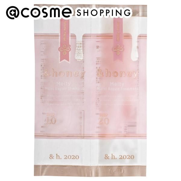 &quot;10x points from 20:00 on December 4th to 23:59 on the 6th&quot; &amp;honey &amp;honey Melty Moist Repair Shampoo 1.0/Hair Treatment 2.0 Trial 10ml+10g Shampoo and Conditioner Set @cosme Hair Care