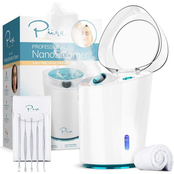 NanoSteamer PRO Professional 4-in-1 Nano Ionic Facial Steamer for Spas - 30 M...