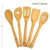Totally Bamboo 5-Piece Cooking Utensil Set, 12" Long