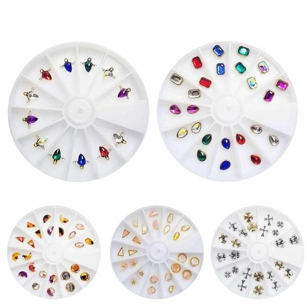 Nail Art Brooch Parts 12p Set 54 Types Part5 (W8D5A0D)