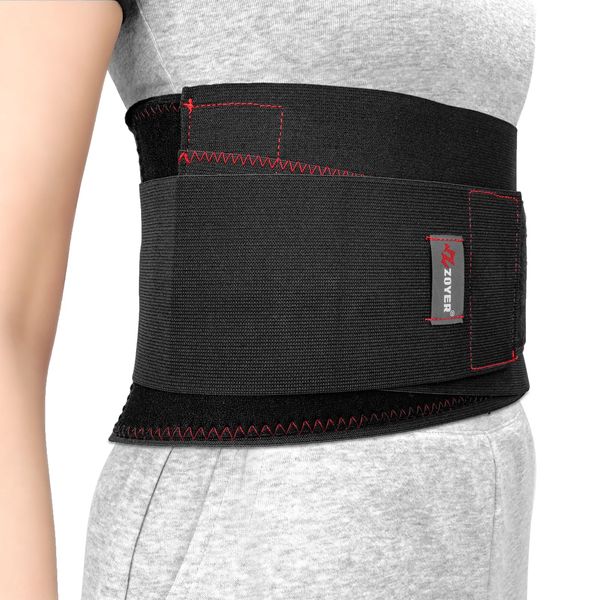 ZOYER Back Brace for Men Lower Back, Back Support Belt with 8 Support Stays for Posture Corrector, Low Back Pain Relief, Herniated Disc, Sciatica