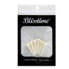 Blisstime 6pcs Guitar Bone Bridge Pins Replacement Parts with Abalone Dot