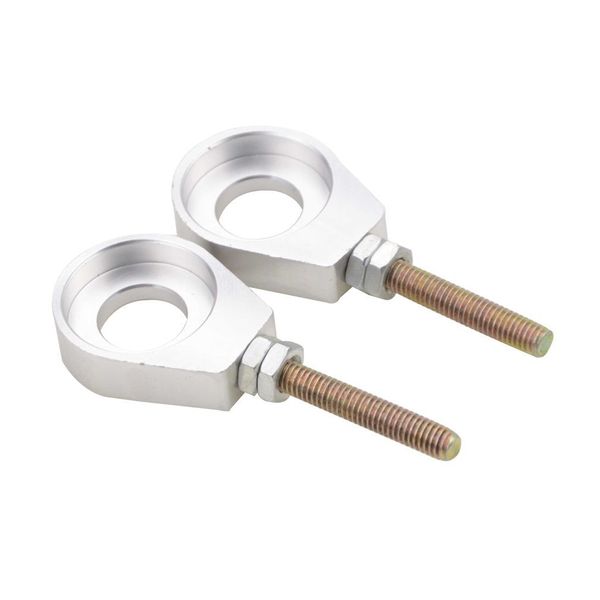 GOOFIT 12mm Performance Chain Adjuster Set Replacement For Dirt Bike Silver