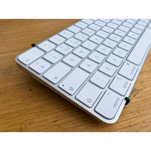 Ergonomic Keyboard Wedges for Apple Magic Keyboard, Black or Silver, 2-Pack, Adjustable Typing Angle