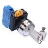 IDEC 22mm Metal Bezel 2 Position Maintained Key Switch NO IP65 YW4K-2AE10