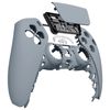eXtremeRate New Hope Gray Touchpad Front Housing Shell for ps5 Controller, Soft Touch DIY Replacement Shell Custom Touch Pad Cover Faceplate for ps5 Controller - Controller NOT Included