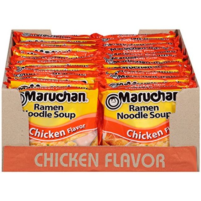 Maruchan Ramen Noodles Soup Pork Flavor, 3.0 Oz., 24 Count 