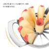 DFsucces 12-Blade Pulling Slicer, Corer Cutter, Sharp, Stainless Steel, Easy Grip, Multi-functional Slicer, Cuttable for Pears, Potatoes, Oranges, Etc
