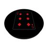 Six of Diamons Playing Card PopSockets Adhesive PopGrip