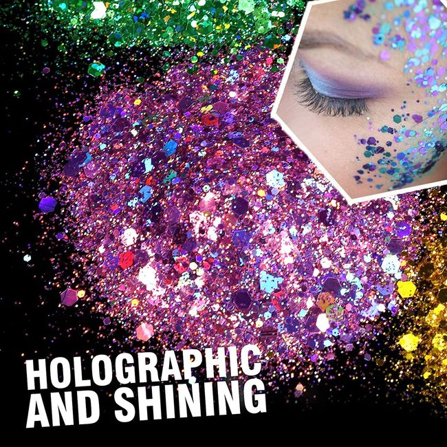 Tall Dazzling Jewel Holographic Tumbler - Rainbow