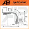 2x Parker Hydraulic Hose Insert 90 Deg Swept Angle 3/8 x 3/8" Replacement for Trailer Loader