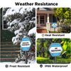 Outdoor Solar Security Sign with Easy Install – Weather Resistant Protection