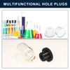 sourcing map 2 Pcs Black Plug Holes, Waterproof Rubber Button Plug for 44mm / 1.73" Hole