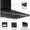 36" Wall Mount Range Hood Kitchen Cooking Vent 450CFM LED Light 3-Speed w/ LED
