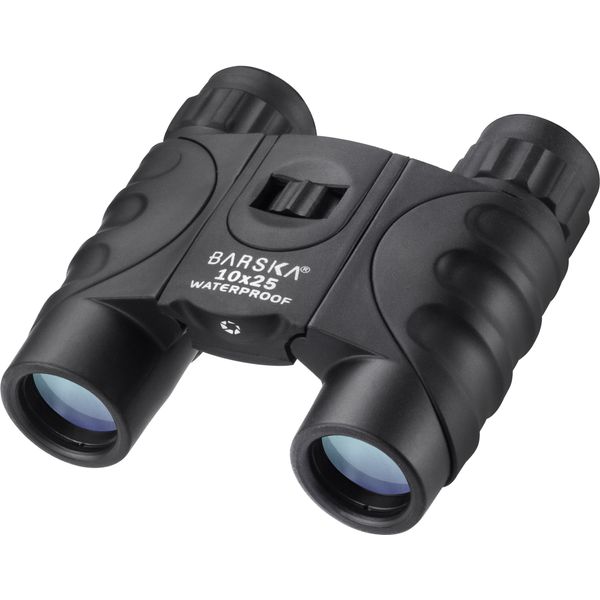 Barska Blueline 10x25 Waterproof Lightweight Compact Binocualrs Black