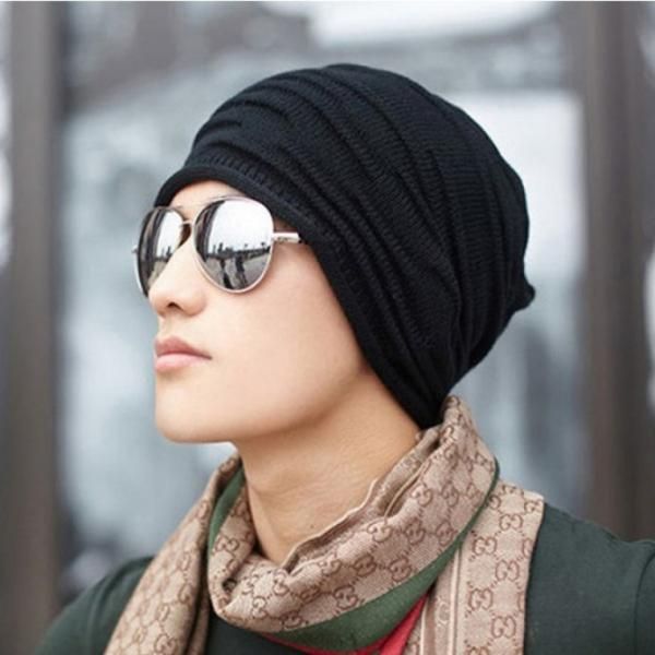 Gratitude Gift Wrinkle Knit Long Beanie Hat Knit Women Men Bucket Hat Knitted Hat