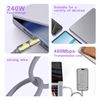 4 in 1 Multi-USB Charging Cable - MAX 240W Fast Charging/With USB A+ Type-C 4ft