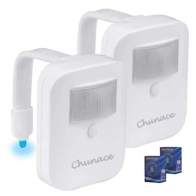 Chunace [4Pack] Toilet Night Light, LED Color Changing Toilet Bowl