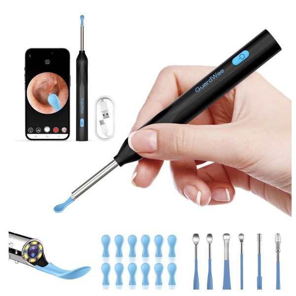 Ear Cleaner With Camera And Light, GuardWee Ear Wax Removal Tool Camera