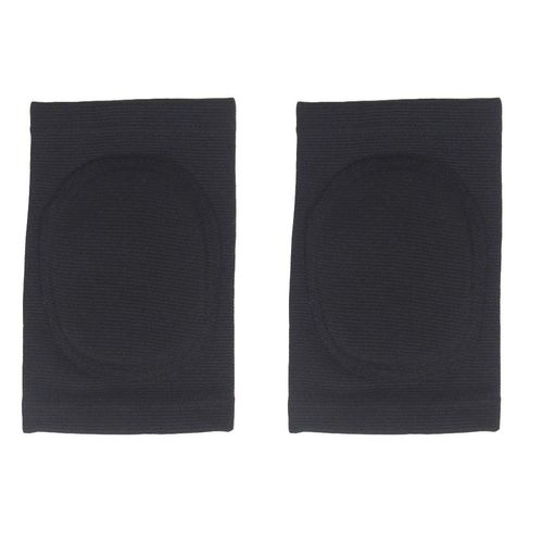 Knee Supporter Pad Included, Unisex, Set of 2, black (black 19-3911tcx), ワンサイズ
