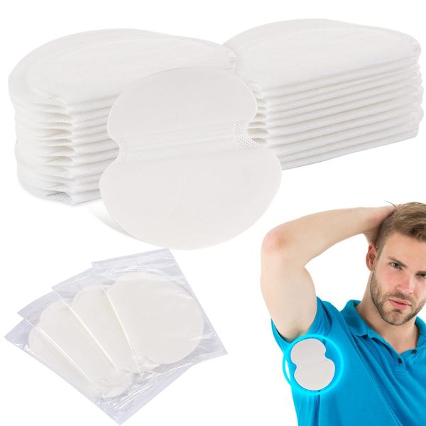 SEPGLITTER 40 Pcs Armpit Sweat Pads Underarm Sweat Pads for Women and Men Pure Cotton Underarm Pads Sweat Absorption Comfortable Unflavored Non Visible