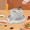Manual Stone Mill/Grinder Natural Granite Grinder Millstone Tool Kitchen Mill
