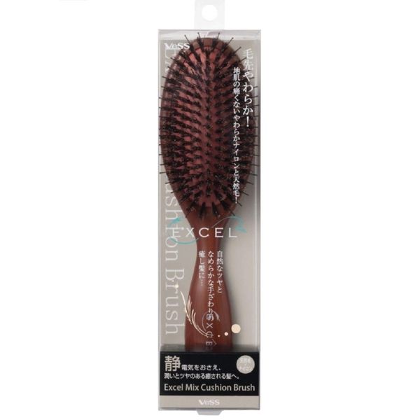 Beth Excel Mix Cushion Brush EXC-1500 Mix Cushion Brush, Brown, 1 Piece