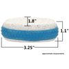 Iconikal Pumice Exfoliating Stone with Rubber Grip, 6-Pack (Blue)