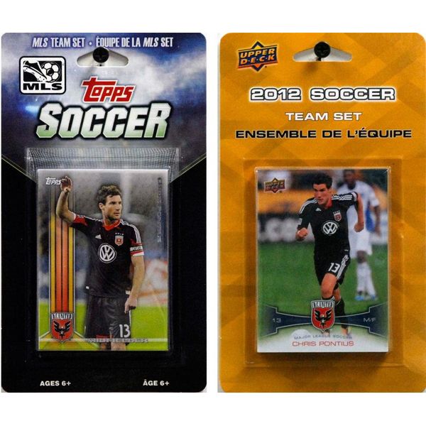 MLS D.C. United 2 Different Licensed Trading Card Team Sets