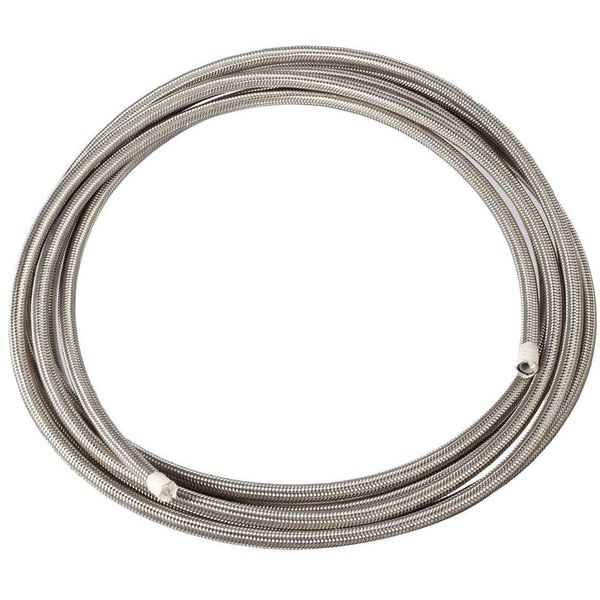 20 Ft 6AN AN6 (5/16") Universal Braided Stainless Steel PTFE TEFLON Oil Fuel Gas Line Hose