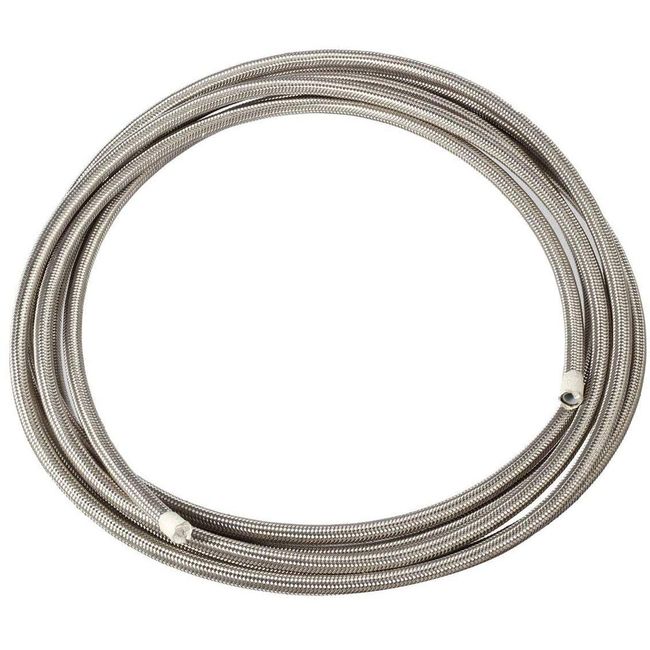 20 Ft 6AN AN6 (5/16") Universal Braided Stainless Steel PTFE TEFLON Oil Fuel Gas Line Hose