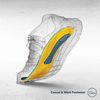 MEGAComfort MEGASole Anti-Fatigue Insoles; Original Dual Layer 100% Memory Foam with Gel, Women's Size 5-6-7, Yellow, Blue