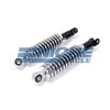 Rear Motorcycle Shocks Set Lowering Eye To Clevis 290mm Black,Chrome