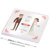 Ruby Wedding Anniversary (40 years) Gift Personalised Drinks Coaster. 12 Figures Choices, Any Names & Date