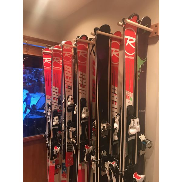 Vertical Ski and Snowboard Storage Rack (6 Slots) (3 Slots)