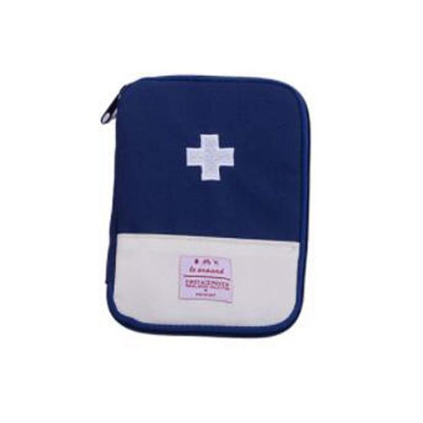 SZB Mini First Aid Kit, Portable First Aid Kit, Mini First Aid Bag, Medicine Storage, Travel Pouch, Small, Lightweight, Waterproof, Home, Travel, Outing, Traveling (Blue, S)