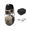 Walker's XCEL Electronic Muff with Shooting Glasses and Hard Case (3 Items)