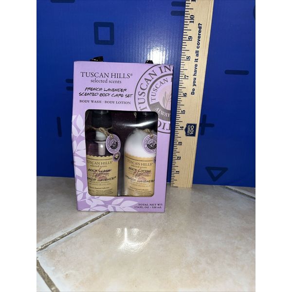 Tuscan Hills 23.9 French Lavender Scent Body Care Set With Body Wash & Butter