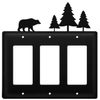 Bear & Pine Trees - Triple GFI Cover