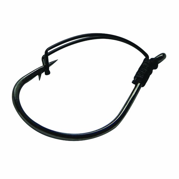 Gamakatsu Drop Shot/Split Shot Weedless Hook-5 Per Pack (Black, 2, 5)