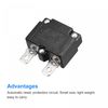 sourcing map Circuit Overload Protector 15A AC125/250V DC32V Automatic Reset Thermal Circuit Breaker