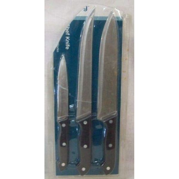 Restaurant Equipment 3 Piece Stainless Steel Knife Set
